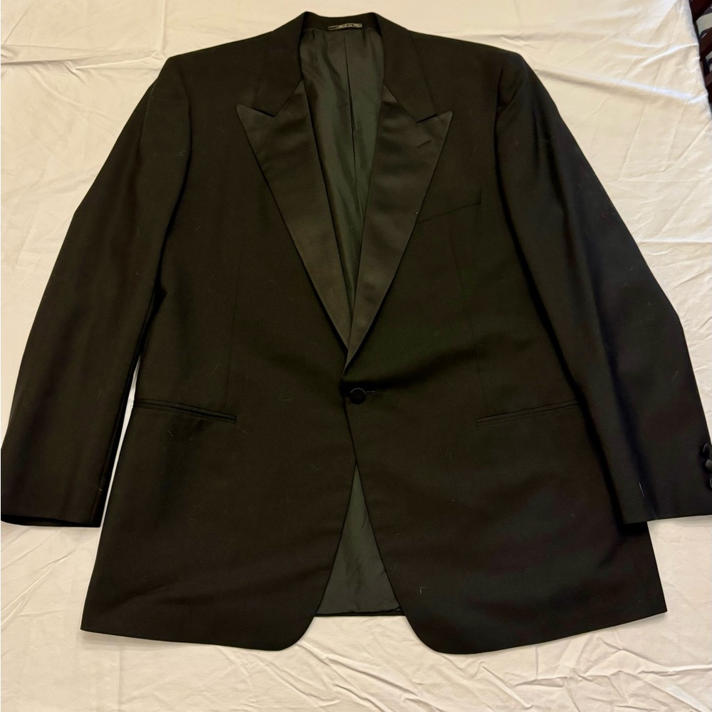 Corneliani Vintage Men's Tuxedo Black Size 46L Made in Italy